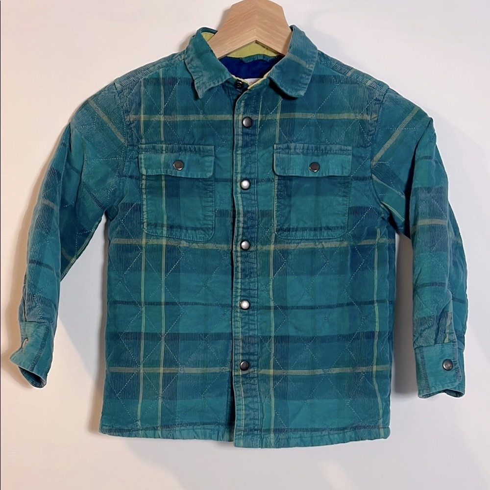 Cat & Jack Kids (4/5) Corduroy Flannel Button-Up Shirt Jacket